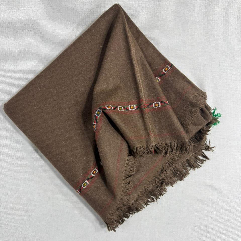 Tana Bana Pure Pashmina Wool made Dhusa | Double Pat| Traditional Bail
