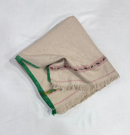 Tana Bana Pure Pashmina Wool made Dhusa | Double Pat| Traditional Bail